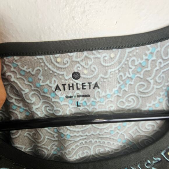 Athleta Tank Top Women L Mandala Print Muscle Tank Athletic Top Brown Teal Shirt - Picture 5 of 7